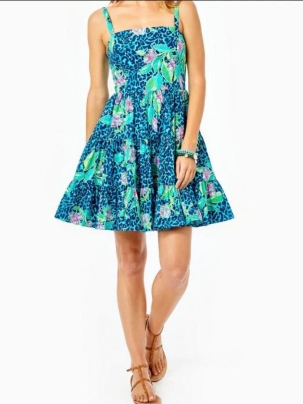 Lilly Pulitzer Alision Dress in Formentera Turquoise Hot On The Spot Size 2